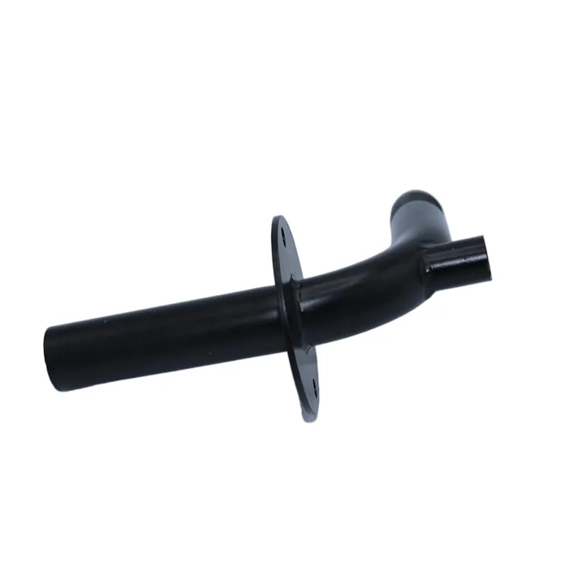 High strength MIG welded steel flanged tube with black coating used in hydraulic and mechanical systems