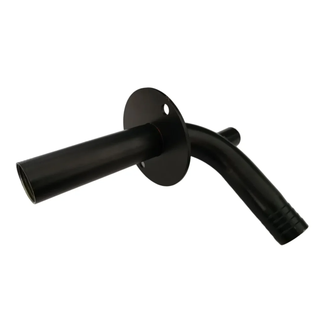 High strength MIG welded steel flanged tube with black coating used in hydraulic and mechanical systems