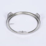 Custom Stainless Steel Stamped Retaining Ring with Locking Tabs Precision Form...