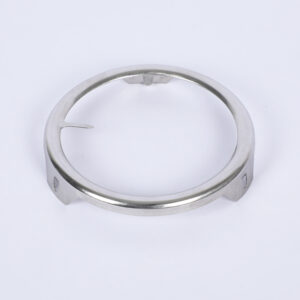 Custom Stainless Steel Stamped Retaining Ring with Locking Tabs Precision Form...