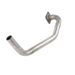 Mandrel bent stainless steel exhaust pipe with precision TIG welded fabrication for motorcycle and automotive exhaust systems