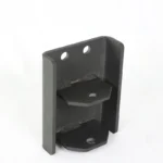 Heavy duty MIG welded trailer hitch mounting bracket with reinforced steel structure for automotive towing applications
