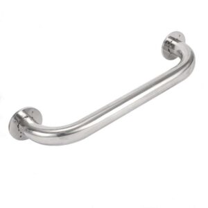Heavy duty stainless steel welded grab bar for bathroom safety support system made of SUS304 with brushed anti-slip finish for elderly and disabled assistance