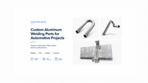 Automotive aluminum welding parts with welded plate assembly and bent aluminum tubes