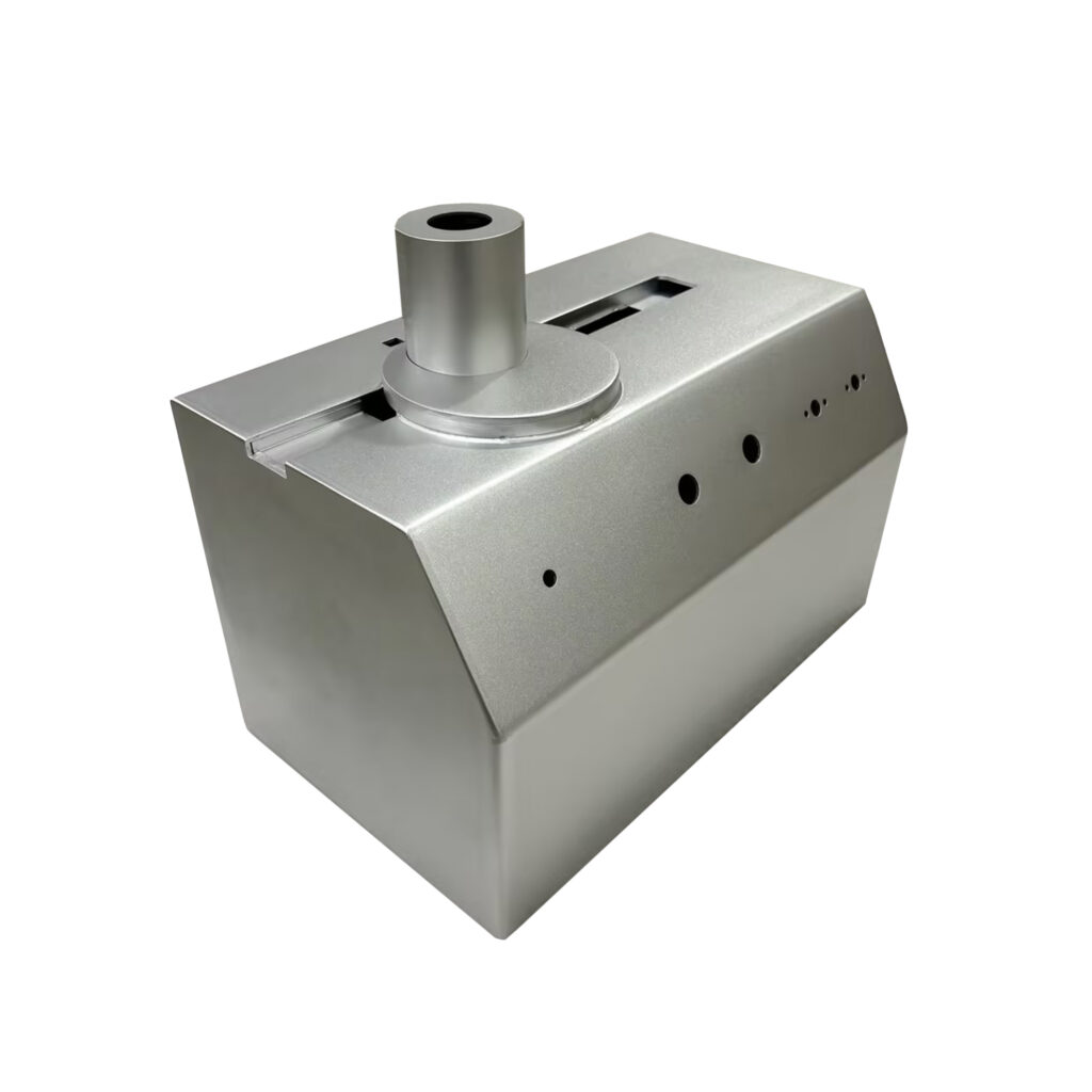 Weatherproof TIG welded aluminium box with precision seam welding, designed for industrial equipment housing, outdoor electrical protection, and corrosion-resistant applications.
