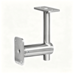 Stable Handrail Post Bracket Instant 5 Degree Welding Service for Stair String...