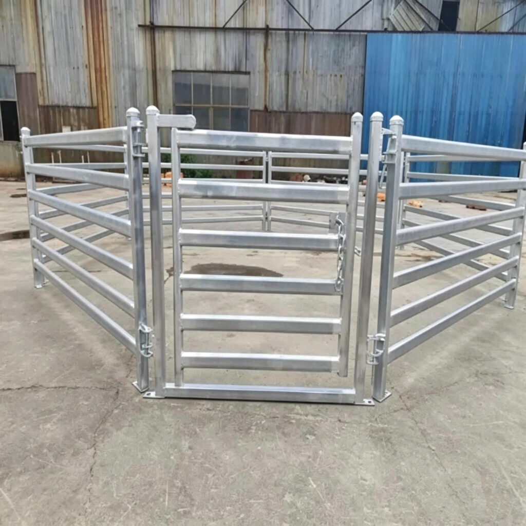 Rustproof Welding Cattle Panels Accurate 16 Foot Sections 4 Gauge Wire High Te...