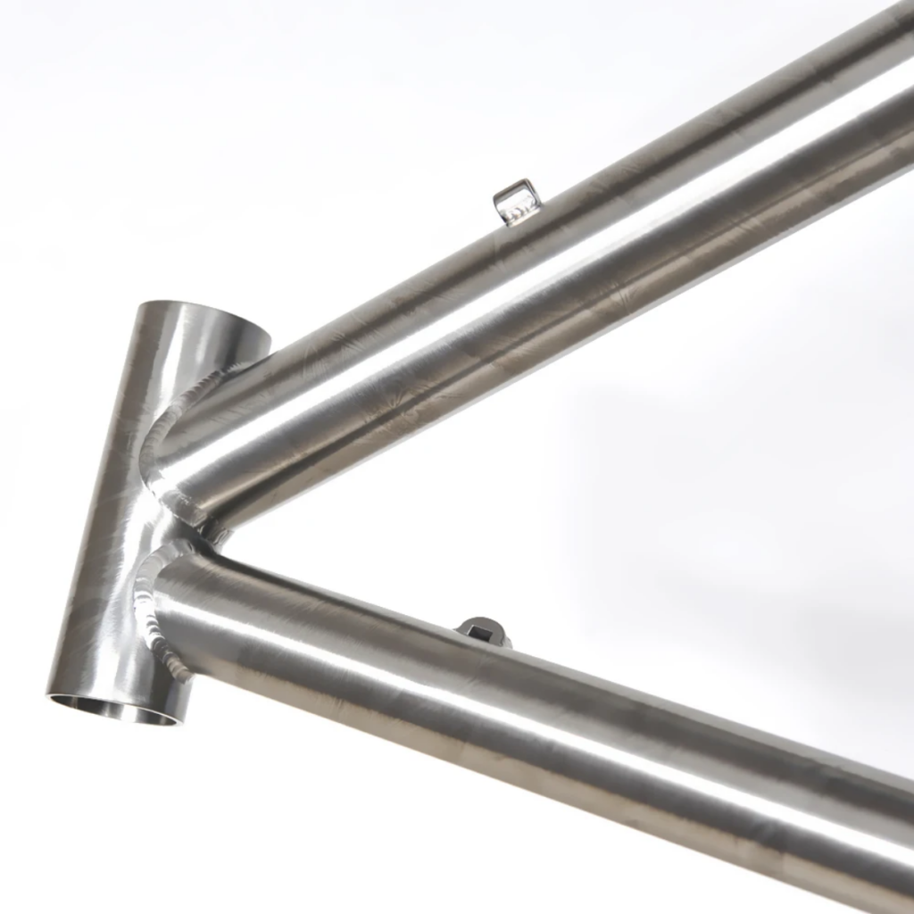 Premium TIG Welded Titanium Bike Frames with Brushed Finish Lightweight High Strength Custom Cycling Frame
