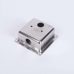 Custom stainless steel deep drawn mini junction box for electrical cable connection protection