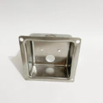 Custom stainless steel deep drawn mini junction box for electrical cable connection protection