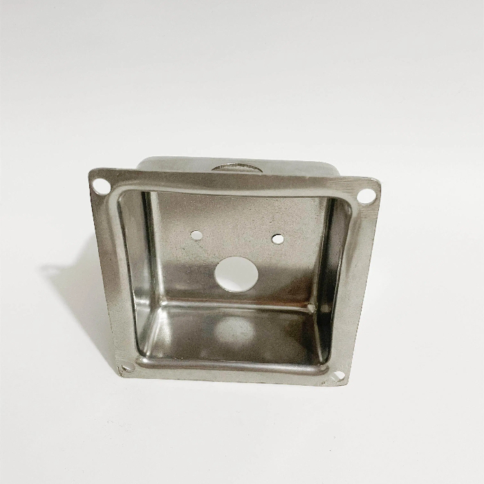 Custom stainless steel deep drawn mini junction box for electrical cable connection protection
