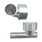 eavy Duty TIG Welded Aluminum Tube Connector with Precision Machined Sleeves for Structural Support and Industrial Framework Applications