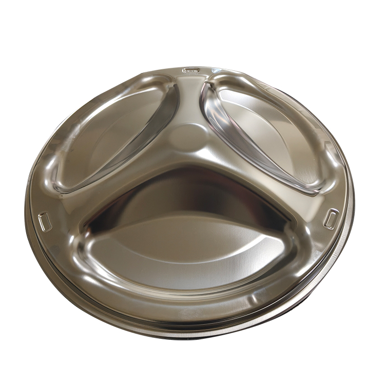 Custom hubcap deep drawn stamped with polished finish for automotive wheels