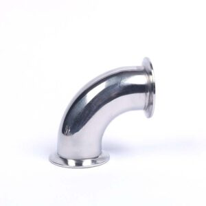 304 stainless steel sanitary tri clamp elbow TIG welded pipe fitting for food processing systems