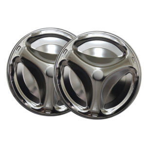 Custom hubcap deep drawn stamped with polished finish for automotive wheels