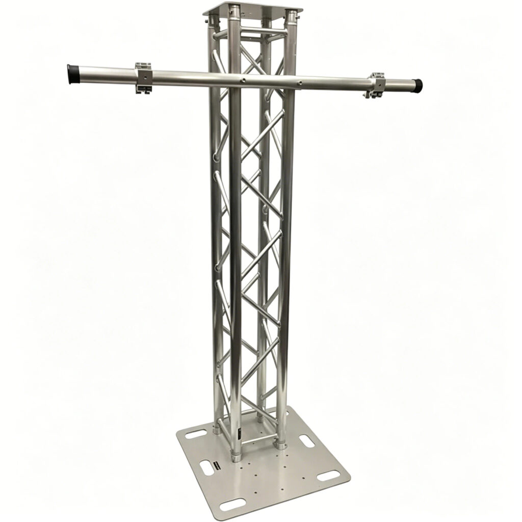 High Load Safe Aluminum Stage Truss Rigid Hollow Construction Twist Free Connection Concert Rigging Event Structure 4 강화된 연결 설계를 갖춘 구조용 알루미늄 무대 트러스