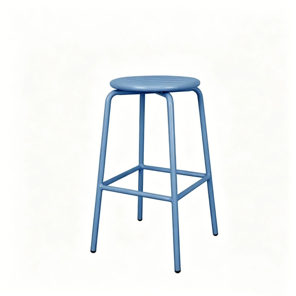 Durable Aluminum Bar Stools with powder coated finish for commercial and residential spaces