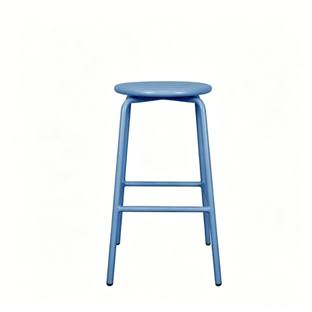 High quality Aluminum Bar Stools featuring rust resistant frame and powder coated finish for kitchen islands