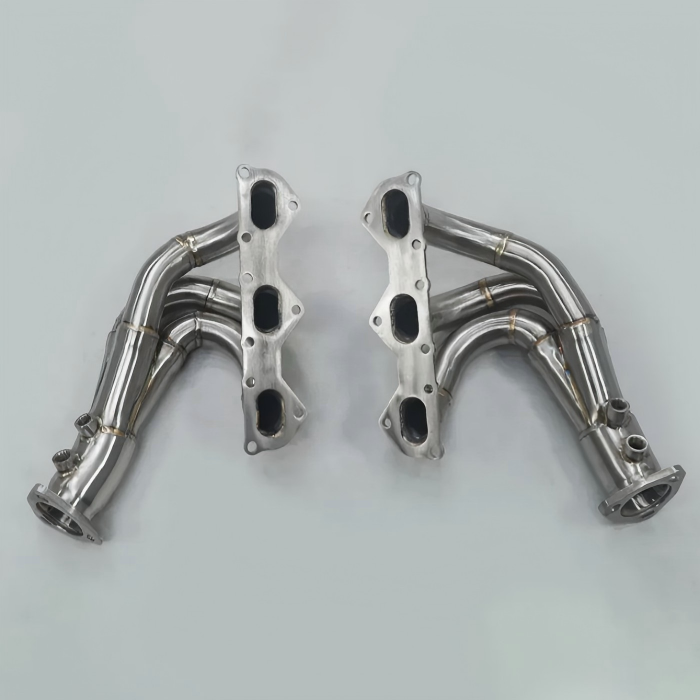 Pipe Exhaust Manifold Welding Service 3 Inch 304 Stainless with Ultimate Heat Resistance for Turbo Engines 1 Colector de Escape de Tubería con servicio de soldadura de acero inoxidable 304 para aplicaciones de motor turbo de alta temperatura
