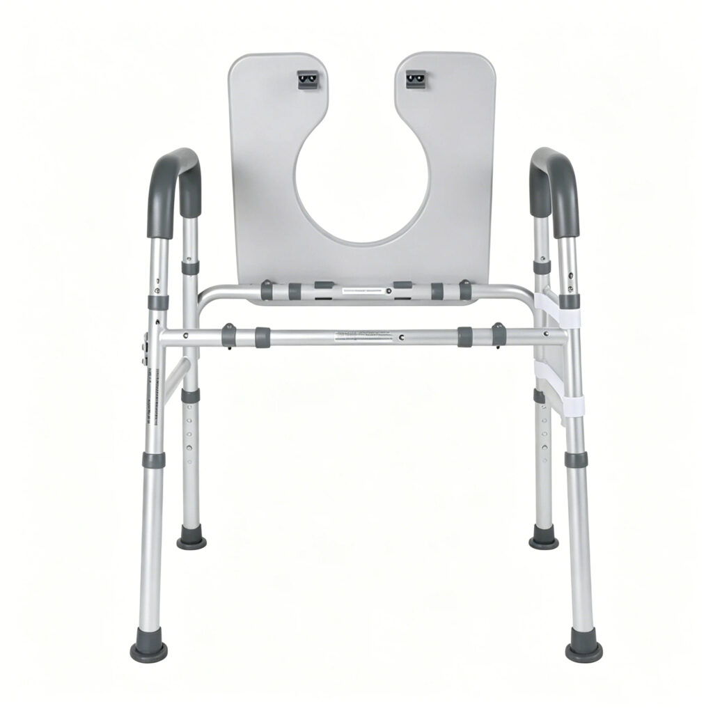 Toilet Support Rail Heavy Duty Welded Aluminum Bar for Bathroom Safety 1 Corrosion-resistant Toilet Support Rail with TIG welded frame for long-term durability in wet areas