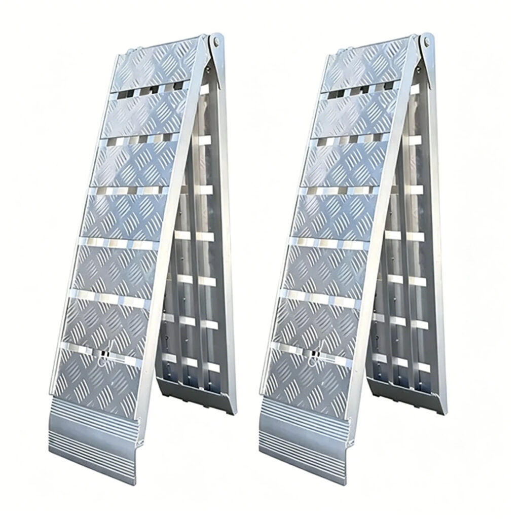 Aluminum Folding Loading Ramp 72x12 inch heavy duty ramp for UTV ATV and vehicle loading applications