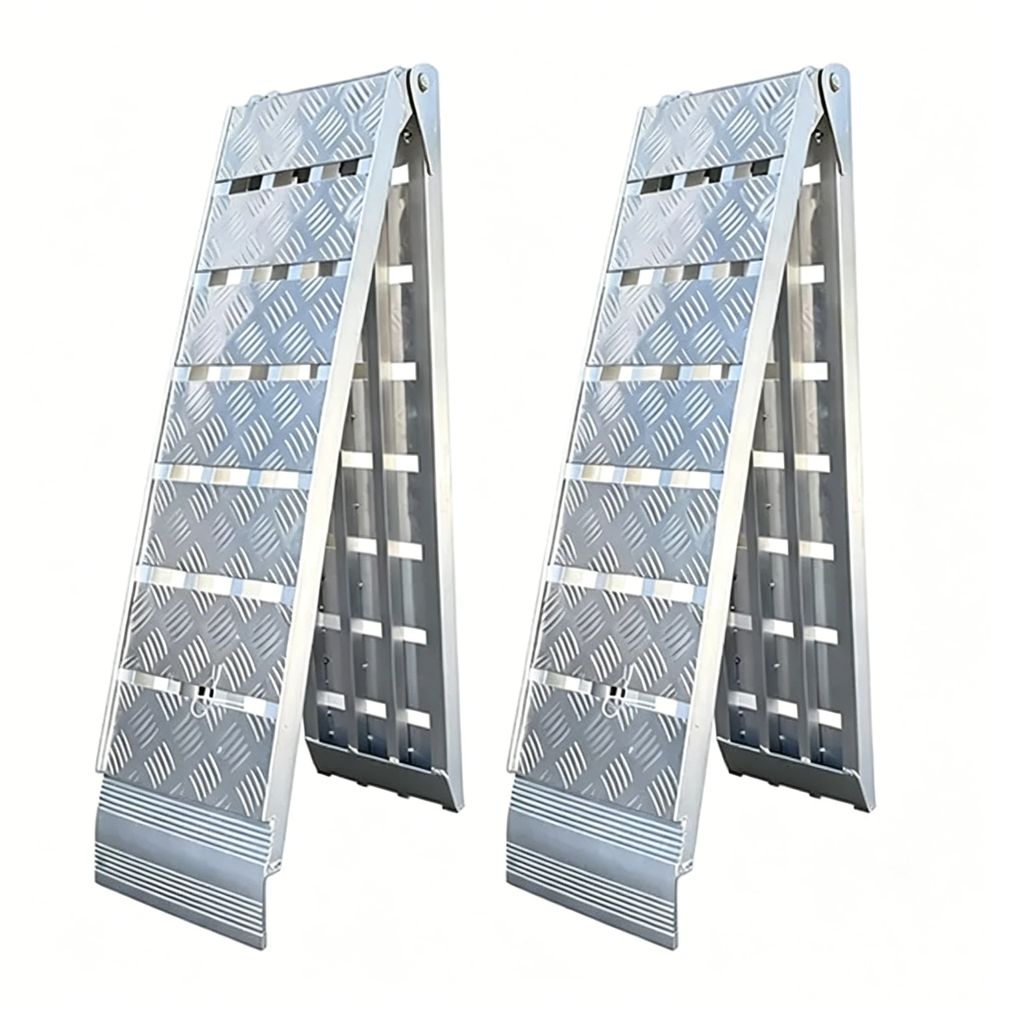 Heavy Duty Aluminum Folding Loading Ramp Accurate 72x12 Inch 4 Foot ...