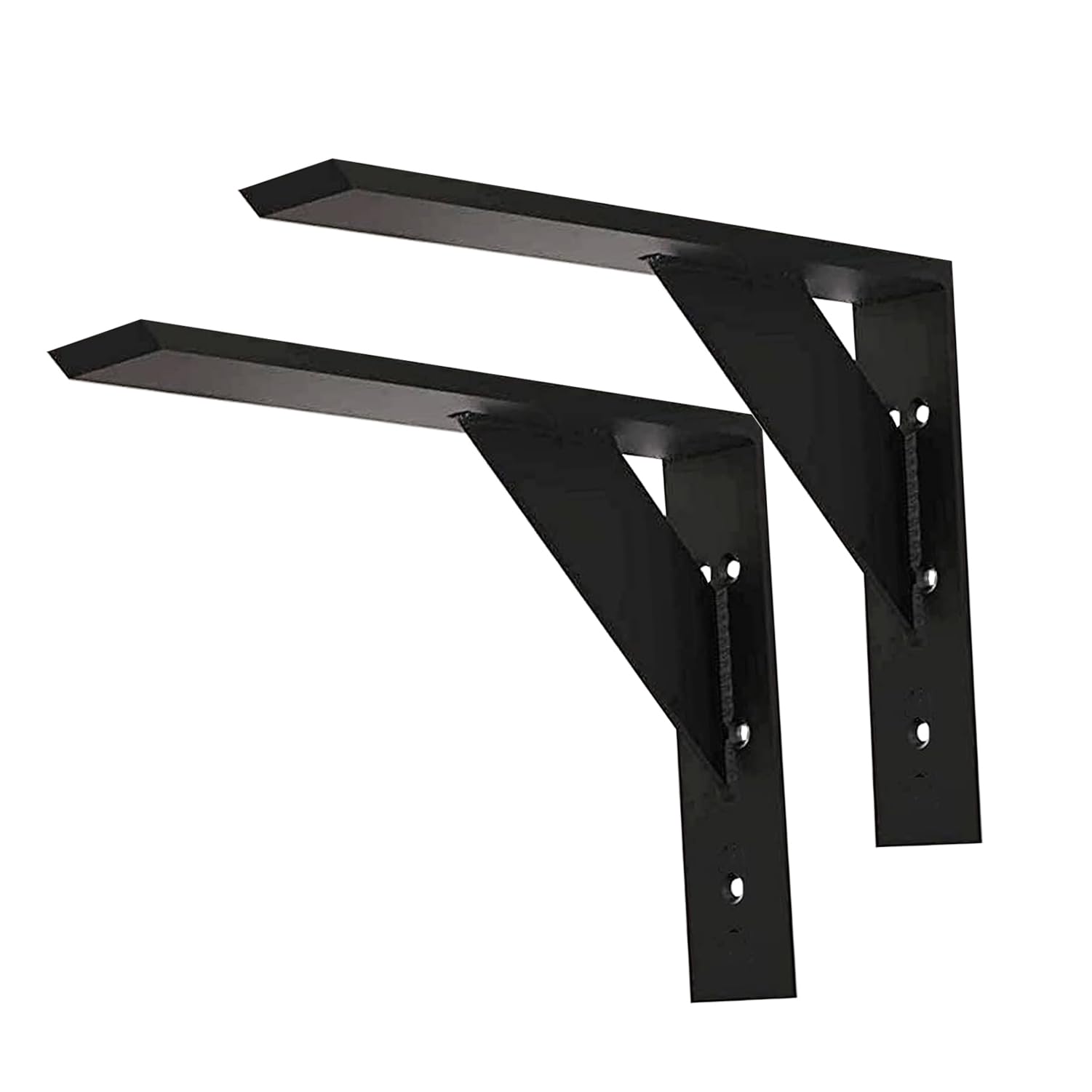 Custom Anodized Aluminum Shelf Bracket with Seamless TIG Welding for Wall Mount Applications 1 Suporte de prateleira de alumínio personalizado projetado para suporte forte de montagem em parede