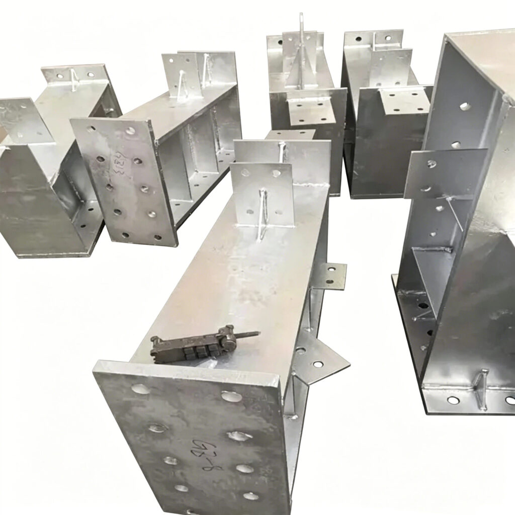 Aluminum Structural Frame welded support brackets