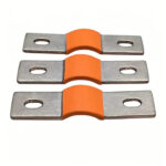 Battery Busbar made from 0.125 inch thick tinned copper with 200 amp continuous current rating