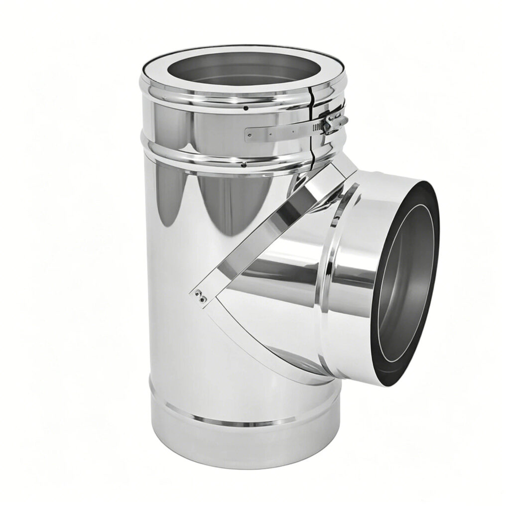 Precision Cap Tee designed for chemical processing and industrial piping systems