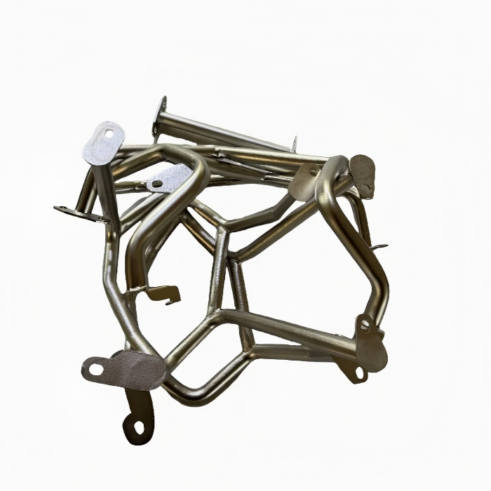 Superior Crash Bar on Motorcycle Tube Bending Protective Engine Guard 3 Custom Crash Bar on Motorcycle manufactured with durable steel tubing and engine guard design