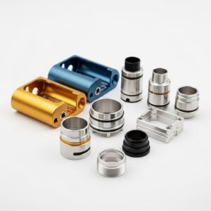 CNC Aluminum Parts with hard anodized finish for automotive and industrial OEM applications