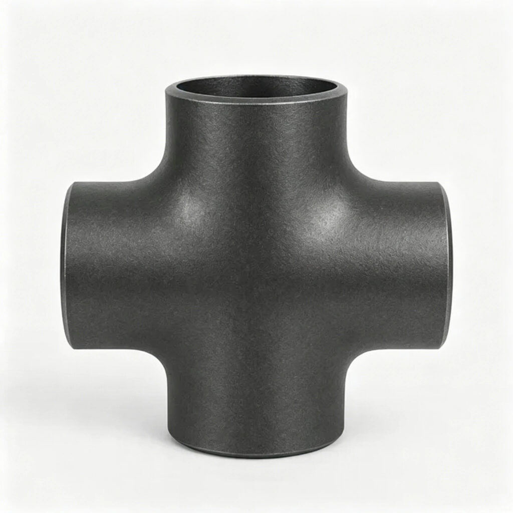 Extremely Precise Elbow Cross Four Way Symmetrical Balanced Flow Header Assembly Fire Sprinkler System Hydronic Piping 2 Elbow Cross Vier-Wege-Sammlerbaugruppe für ausgewogene Flüssigkeitsdurchflussleistung
