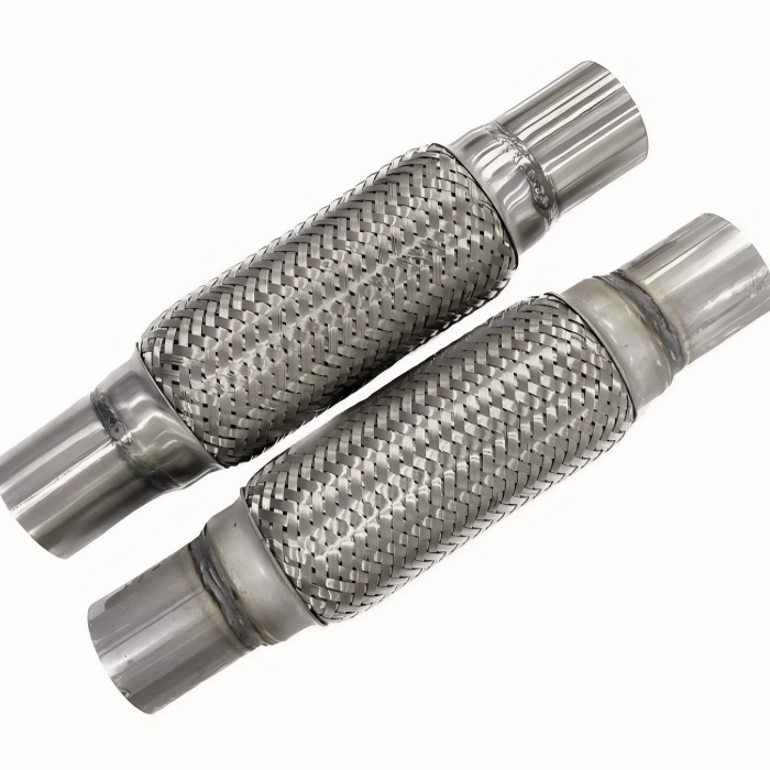 Exhaust Pipe with Flange - Premium 4 Bolt 304 Stainless with Professional Welding Service 2 Коррозионностойкая выхлопная труба с фланцем для автомобильных применений