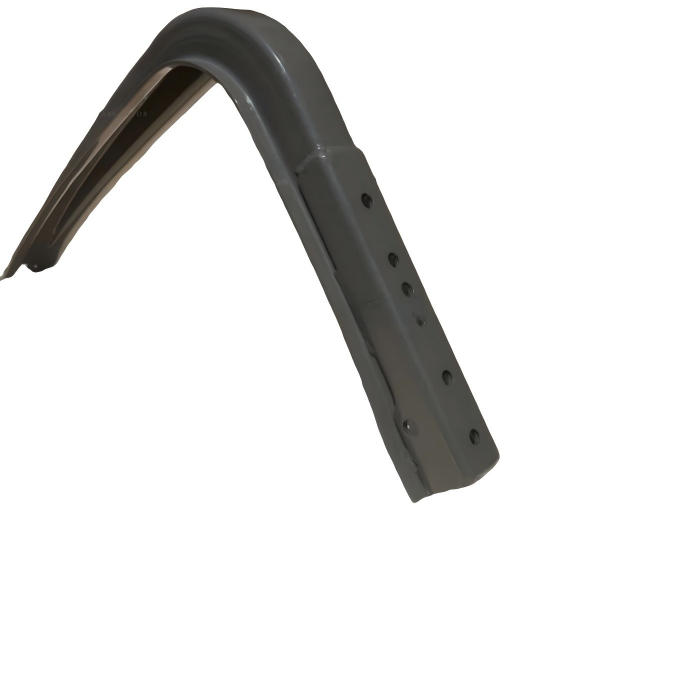 Fuel Tank Mounting Bracket grey stamped bent steel fuel tank support bracket
