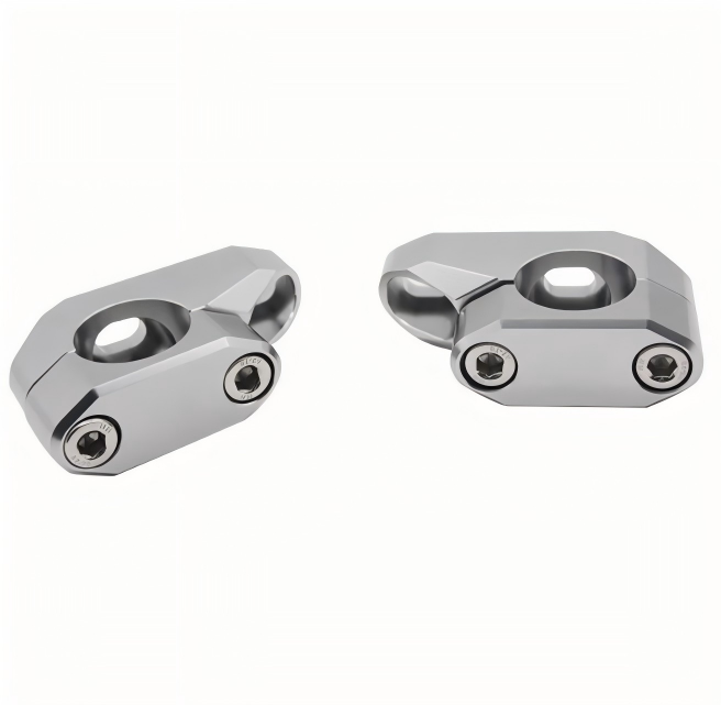 Lightweight CNC 7075 aluminum Motorcycle Handlebar Clamp for performance bikes