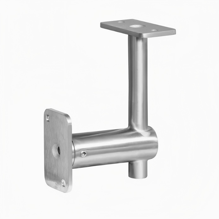 Stable Handrail Post Bracket Instant 5 Degree Welding Service for Stair Stringers 2 Support de poteau de main courante soudé durable pour systèmes d'installation de garde-corps d'escalier