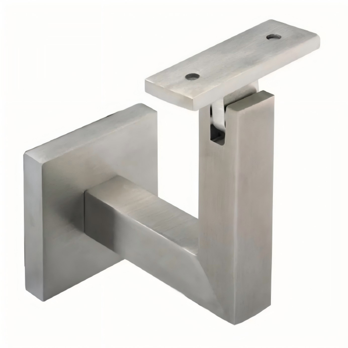 Stable Handrail Post Bracket Instant 5 Degree Welding Service for Stair Stringers 1 Support de poteau de main courante soudé pour systèmes de montage sécurisés sur limon d'escalier