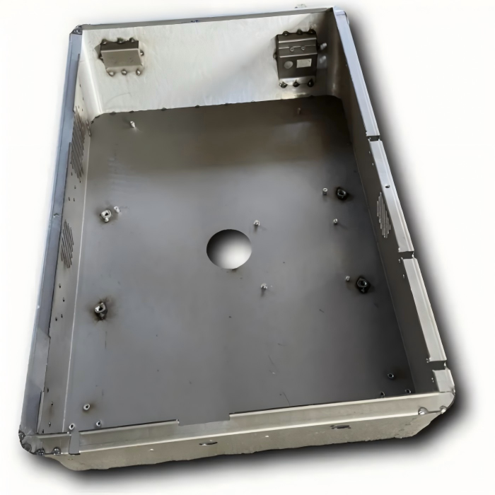 Stainless Steel Perfect Metal Enclosure Box 304 Grade 2 Stage Anti Rust Welding Service Custom Dimensions 1 Metallgehäuse für elektrische Verbindungen und Klemmenanschlüsse