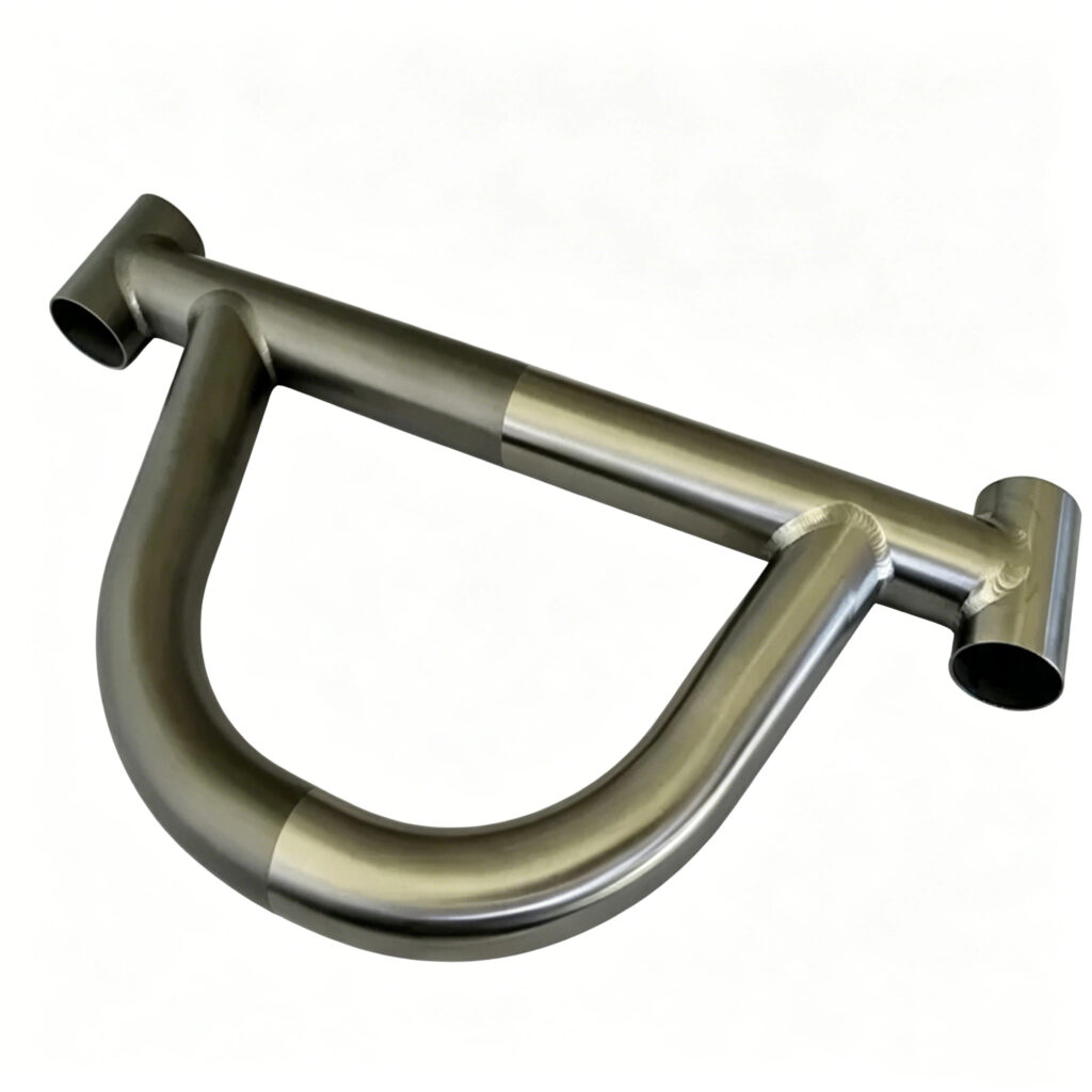 MIG welding bicycle frames curved aluminum bike frame