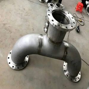 oil and gas welding stainless flanged tee pipe fitting
