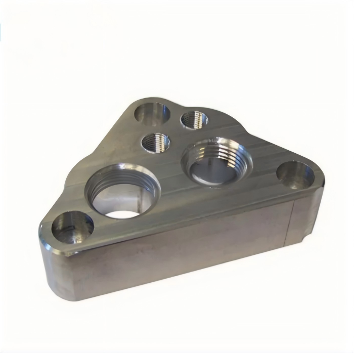 Oil Filter Adapter CNC Custom Made 0.05mm Tolerance Precision Fit 1 Kundenspezifischer Ölfilteradapter mit Präzisionsbearbeitung und langlebiger Dichtungsleistung
