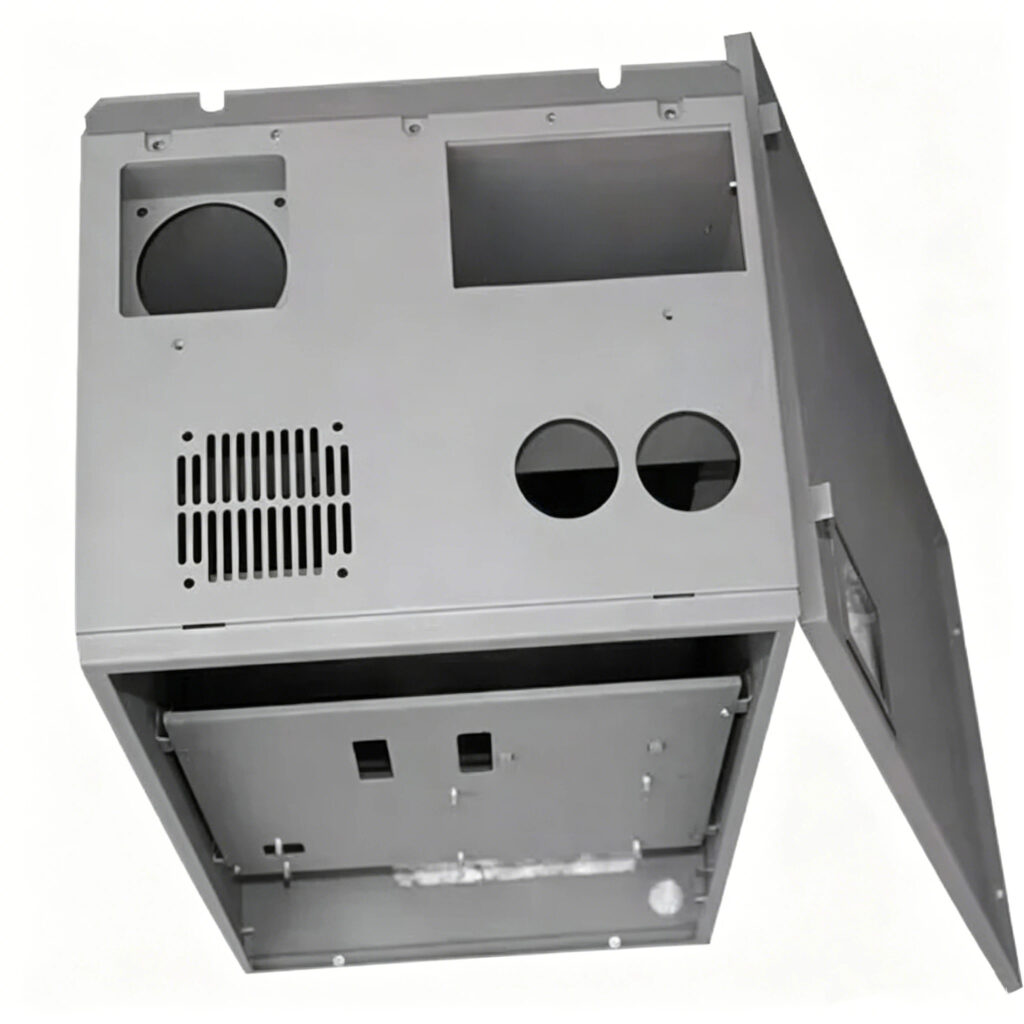 Weatherproof Outdoor Aluminum Cabinet 48x24x18 Inch Enclosure 1 주차장 키오스크 인클로저를 위한 방수 설계 및 스테인리스 스틸 하드웨어를 갖춘 옥외 알루미늄 캐비닛