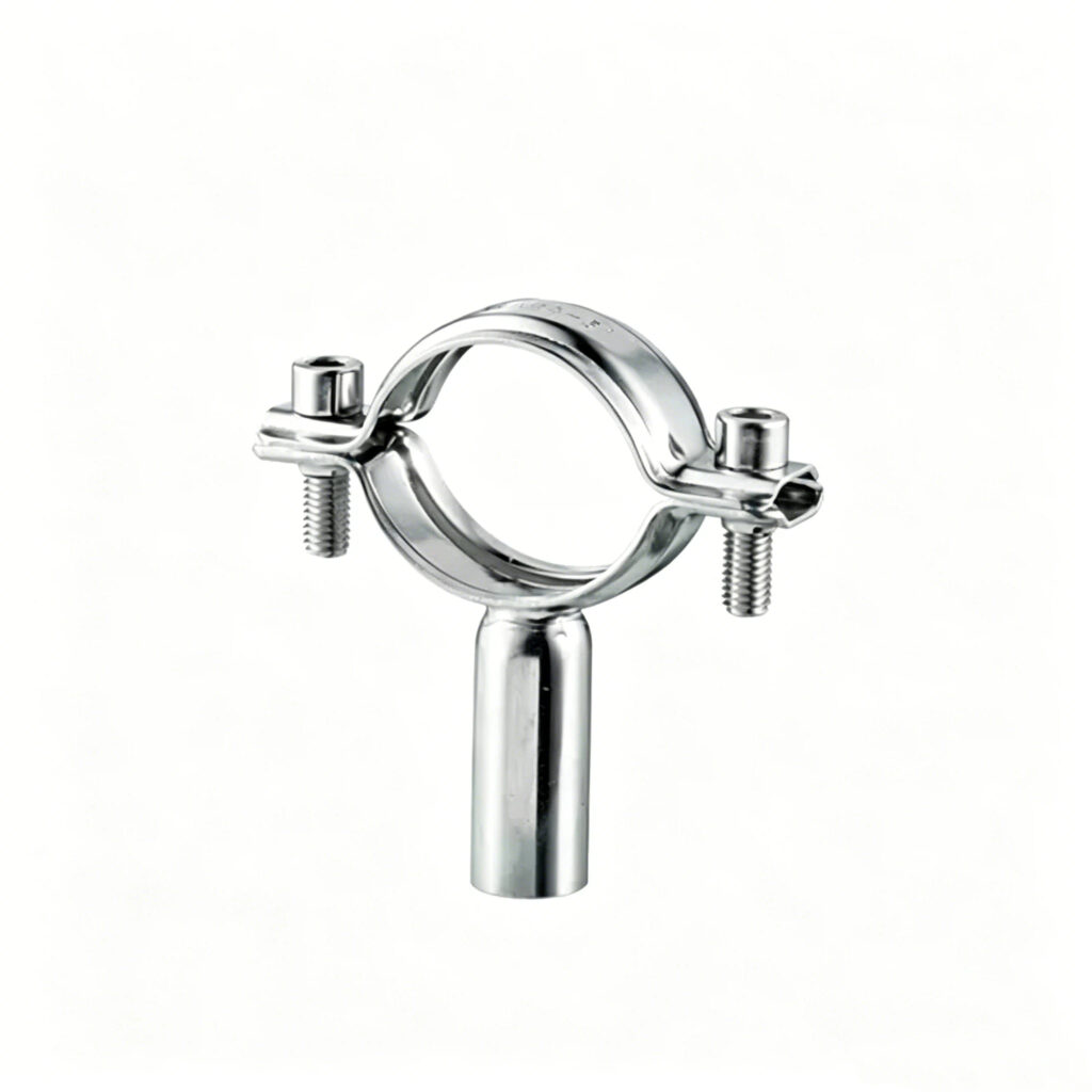 Pipe Strap Bracket polierte Edelstahl-Doppelschrauben-Rohraufhängungsschelle