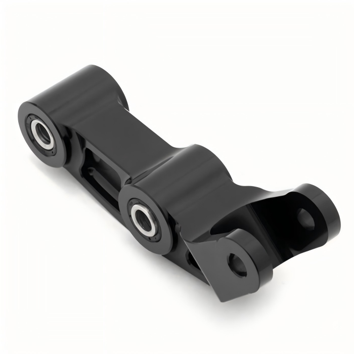 Rear Suspension Linkage 1.25 Rise Ergal Link High Performance E Bike 3 CNC machined rear suspension linkage with 1.25 inch lift for enhanced e bike handling and stability