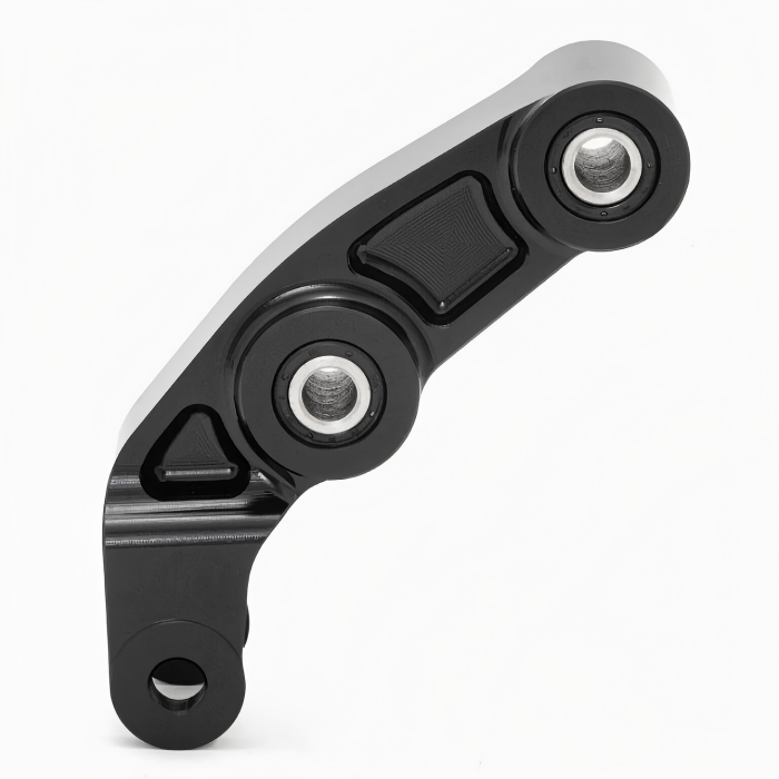 Rear Suspension Linkage 1.25 Rise Ergal Link High Performance E Bike 1 Rear suspension linkage for e bike with 1.25 inch rise Ergal link CNC machined for improved suspension performance