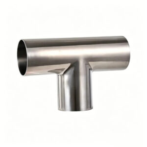 sanitary pipe welding SS T butt weld tee