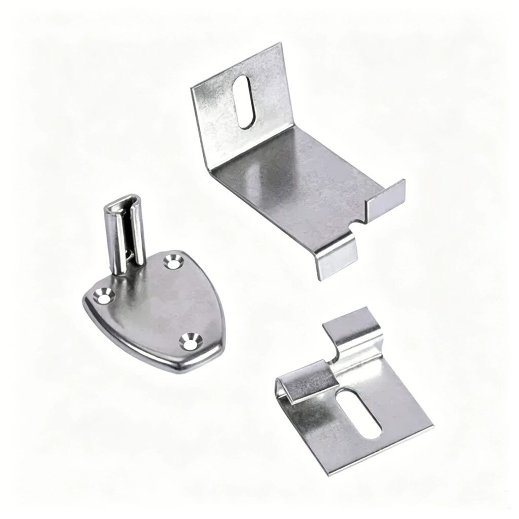Push on Spring Clip Fasteners with durable retention force for panel edge and cable mounting systems
