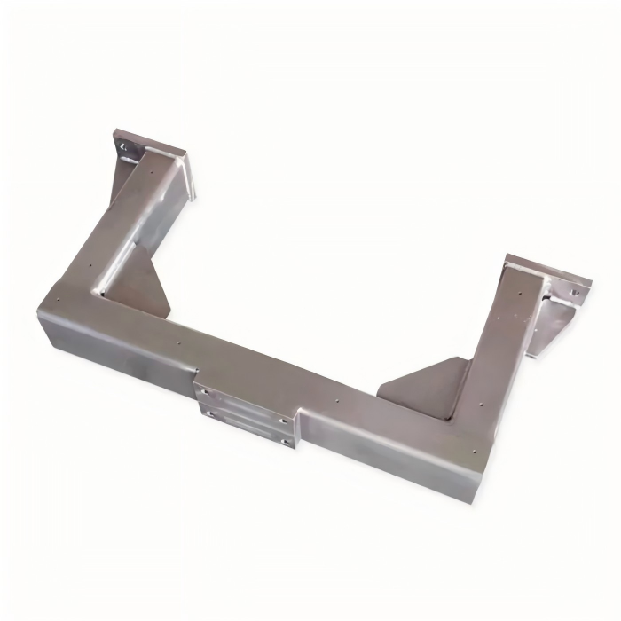 Stainless steel support bracket for industrial equipment leveling