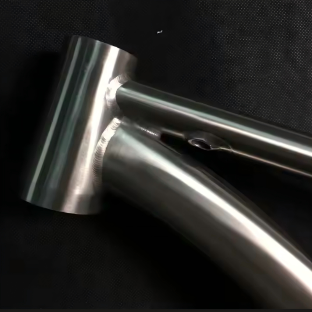 Titanium Bike Frame Welding Service with precision TIG welded titanium frame construction